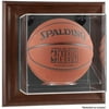 Brown Framed Wall Mounted Basketball Display Case