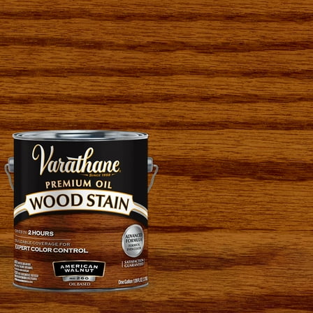 2 Pack, American Walnut, Low VOC, Varathane Premium Oil-Based Interior Wood Stain-252655, Gallon