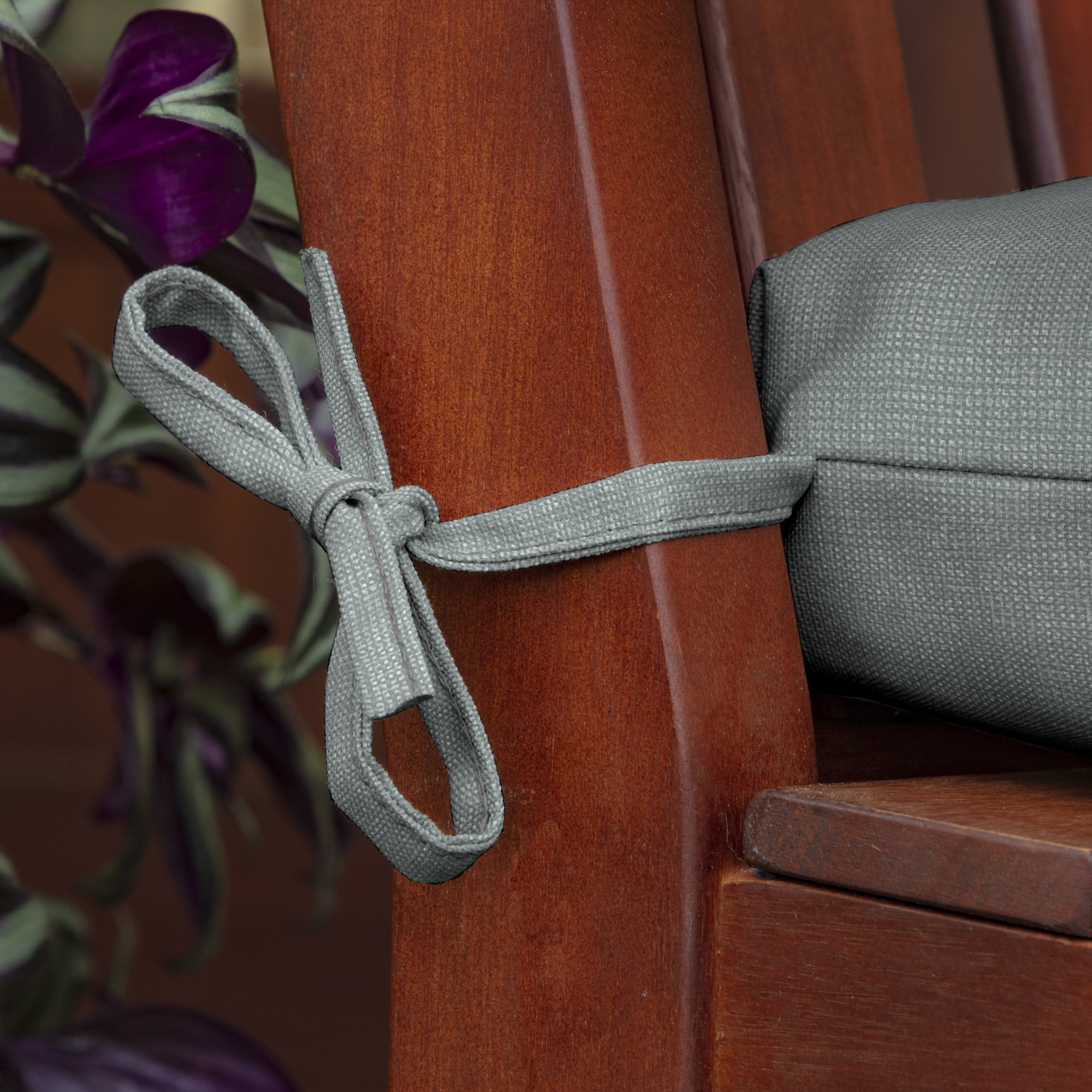ARDEN Outdoor Wicker Chair Cushion, 20 x 18, Tufted Plush Cushion for Wicker and Rocking Chairs 18 x 20, Stone Grey Leala