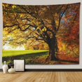 thumbnail image 1 of Tapiz de paisaje de árbol y bosque para colgar en la pared, decoración Hippie Boho, tapiz de tela grande, manta de tela estética para dormitorio, 1 of 4