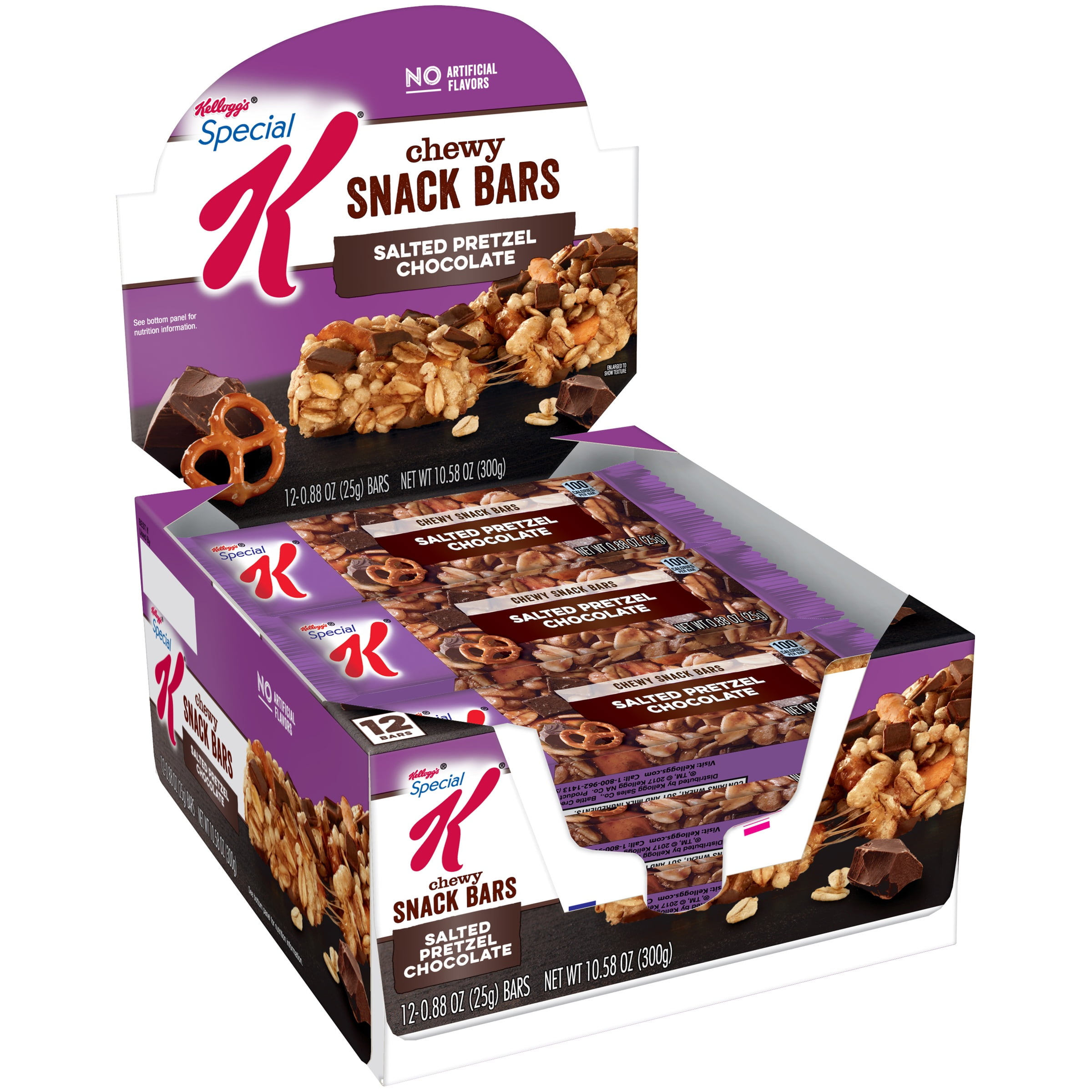 Kellogg's Special K Chewy Snack Bars, Salted Pretzel Chocolate, Bulk