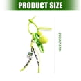 thumbnail image 3 of Perfect Gift for Sports Lovers Green Hand Woven Keychain Pendant Tennis Racket Design User Friendly Accessory, 3 of 7