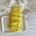 thumbnail image 5 of Cethrio Girls Knee-High Socks, Stretch Thermal Knitted Princesses Winter Socks Yellow Size 5-16T, 5 of 6