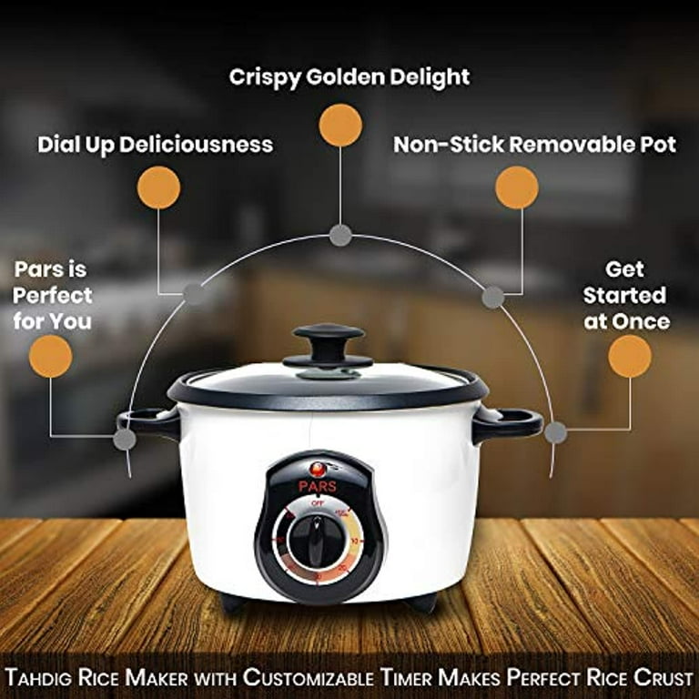 Pars Persian 3 Cup Stainless Steel Automatic Electric Steamed Rice Cooker  Maker