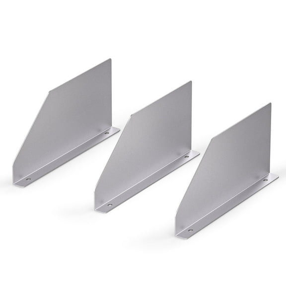 P-SH-Divider-B 5.9"" Heightened Version Shelf Divider Shelf Accessories Designed for 13"" Depth Van Shelving Storage, Set of 3 - Grey