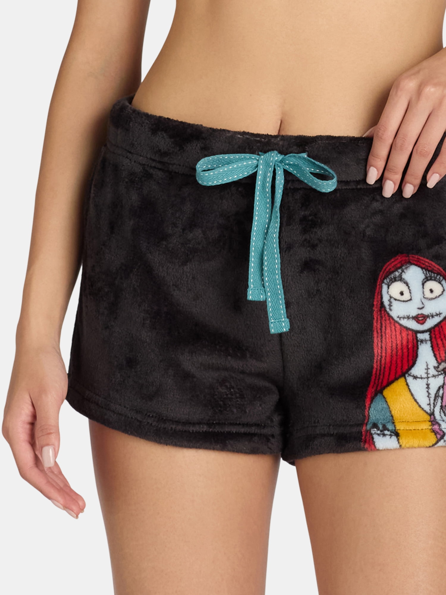 Nightmare Before Christmas Sally Women’s Velour Pajama Shorts, 2-Pack, Sizes XS-3X