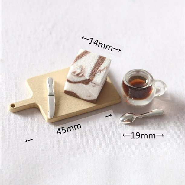 Pastel en miniatura para 1/12, juguetes educativos para edades tempranas, Mini de comida para accesorios, decoración pa Chocolate Hugo Juguetes para tartas de casa de muñecas