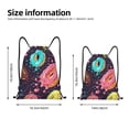 thumbnail image 4 of Kdxio Donuts1 Print Drawstring Backpack Bag,Waterproof Draw String Back Sack, Gym Drawstring Bags Swim Bag For Unisex, 4 of 9