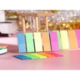 thumbnail image 4 of LNGOOR 100 Pcs Self-Adhesive Page Markers Neon Colored Index Tabs  Self-Stick Note Pads Neon Flag Sticky Notes  The Translucent Adhesive Part Won‘t Cover Up Any Information, 4 of 7