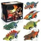 thumbnail image 1 of Ghojet - Juego de 6 coches de dinosaurios que se mueven hacia atrás, juguetes navideños de dinosaurios para niños pequeños, regalo de fiesta de cumpleaños de Navidad para niños de 3 a 8 años, 1 of 8