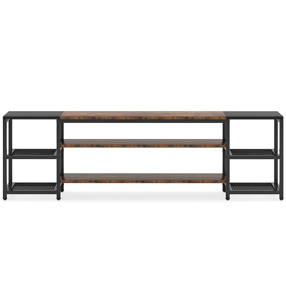 GVN TV Stand, Entertainment Center,78.7" TV Stand, 3-Tier Media Entertainment Center for TV up to 85"