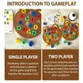 thumbnail image 4 of Shape Matching Game Color Sensory Educational Toy  Children Puzzles Geometric Shape Quick Matching Board  Color & Shapes Puzzles Learning Games Toy for Kids Ages 1-8 (2 Players), 4 of 5