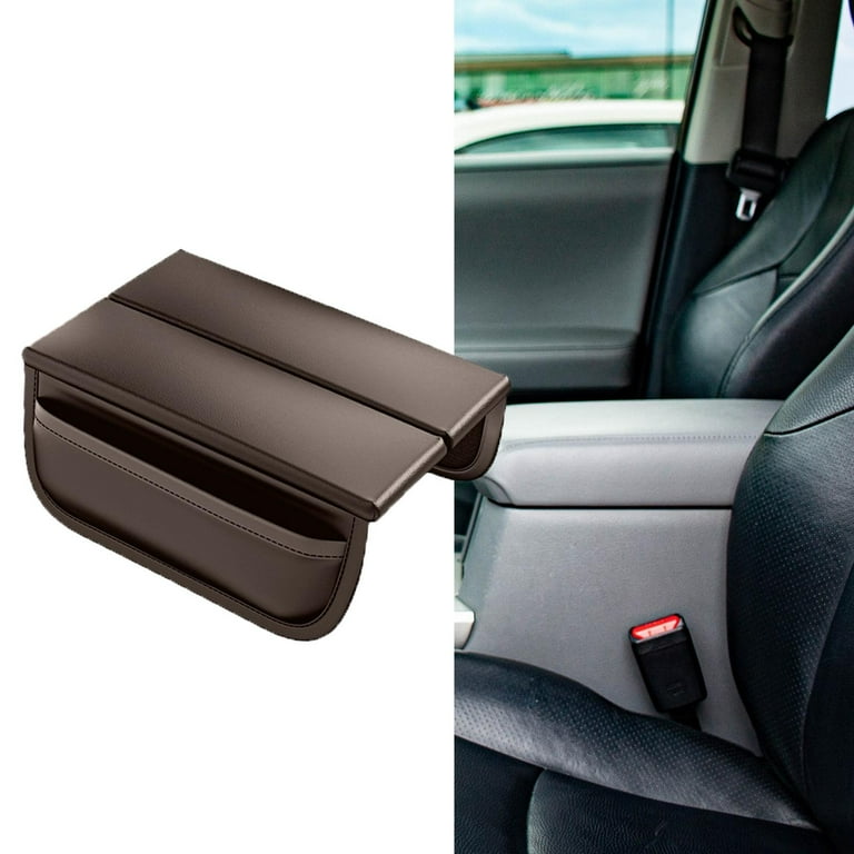 Universele 12.6 * 6.6in Lederen Auto Armsteun Pad Traagschuim Auto Kussen Mat Covers met Mobiele Telefoon Zak