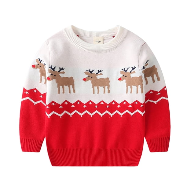 Suéter de Navidad para bebé, ropa de traje de reno para niño pequeño
