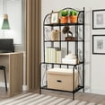 thumbnail image 4 of Garfans 4-Tier Metal Plant Stand Indoor and Outdoor Flower Rack Metal Shelf Multifunctional Kitchen Baker's Rack Storage Shelving, 4 of 6