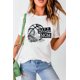 thumbnail image 2 of ABPHQTO Camiseta blanca de manga corta con estampado gráfico floral BALL MOM para mujer, 2 of 5