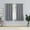 Soft Silver, variant on Eclipse Corte Solid Grey Flannel Blackout Grommet Top Single Curtain Panel, 52" x 63"