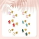 thumbnail image 4 of Qarigey 2 uds. de tornillo para mujer, pendientes de acero a la moda con temperamento de corazón exquisito Multicolor, regalo de joyería de Ropa, zapatos y accesorios Miscelánea Rojo Qarigey AP017353-02, 4 of 6