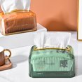 thumbnail image 2 of Desktop Plastic Tissue Box Heavy Duty Tissue Dispenser Box for Office Restaurant Dorms, 2 of 2