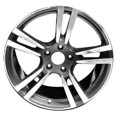 KAI 20 X 11 Reconditioned OEM Aluminum Alloy Wheel, Polished and Charcoal, Fits 2011-2013 Porsche Panamera