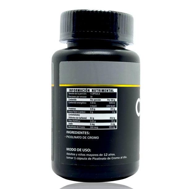 Picolinato de Cromo 30 capsulas Vitesa | Walmart en lnea