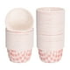 thumbnail image 1 of Mini forros para cupcakes, 50 piezas de forros para muffins, soportes de papel para cupcakes, envolturas a prueba de grasa (rosa y blanco), 1 of 6