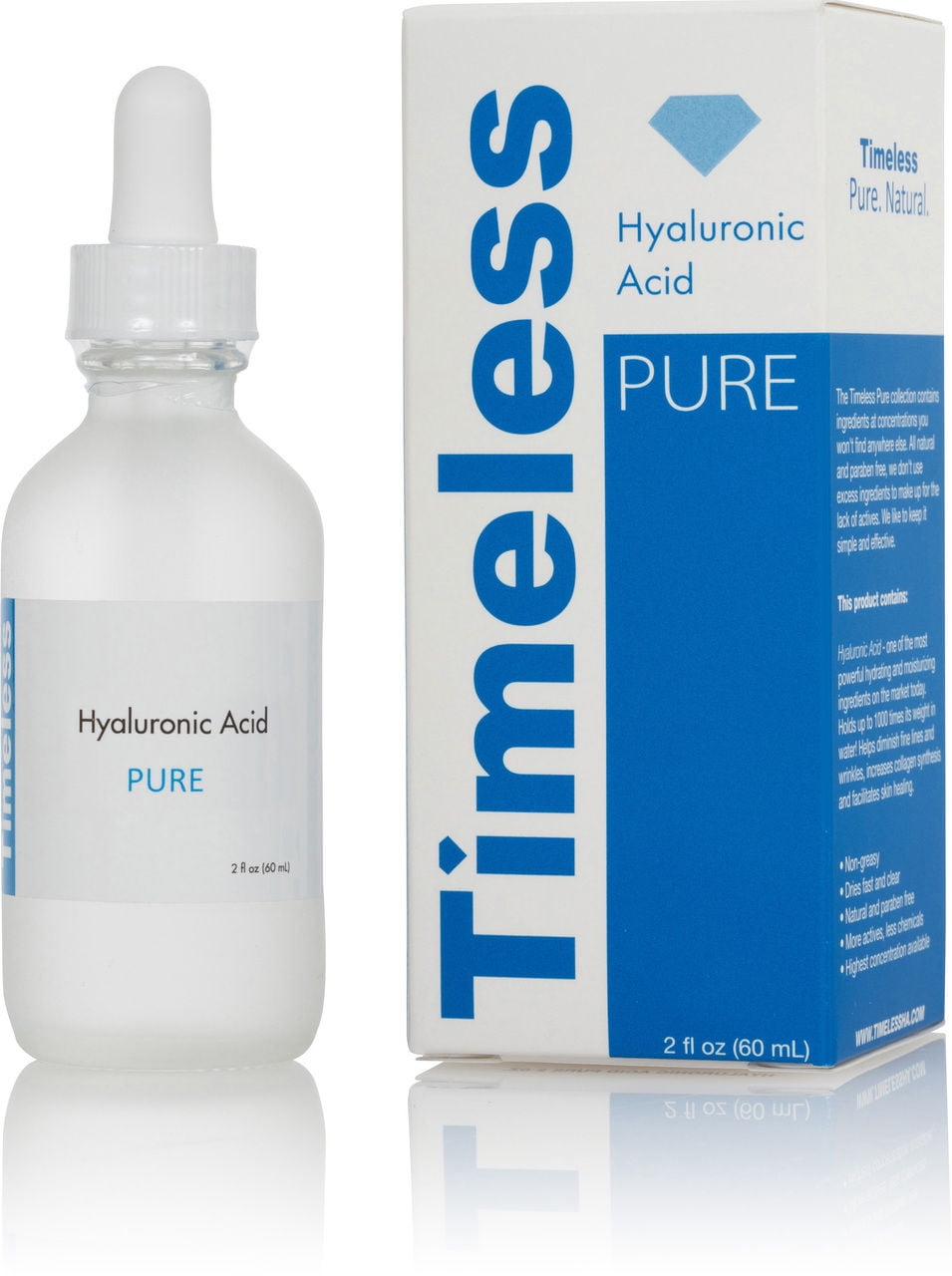 Timeless Skin Care hyaluronic acid serum 100 pure 2oz / 60ml Walmart