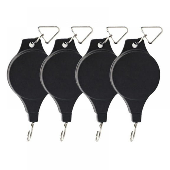 1 Pack Retractable Pulley Adjustable Hook Hanger for Garden Baskets Pots Indoor Outdoor Decoration