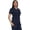 Navy, variant on Scrub Top for Women Stretch Material Princess Seam Lightweight Medical Uniform Shirt