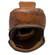 Patricia Nash Marisol Leather Crossbody Sling Travel Bag Signature Map Print