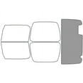 thumbnail image 2 of Rvinyl Car Window Pre Cut Tint Film Kit Rear Windshield 50% Fits Jeep Wrangler 1997-2006, 2 of 8