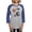 Heather/Blue, variant on - A Humorous And Creative Basketball Play Women's Baseball T Shirt - Womens Baseball Tee