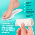 thumbnail image 3 of Plantillas relleno para zapatos Comfwalk EU 40 US W10 M7, 3 pares, 3 of 6