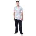 thumbnail image 4 of Intimo Men's 2 Piece Pajama Set Cotton/Poly Blend Jersey Knit Lounge Pants With Soft T-Shirt Top, 4 of 4