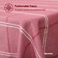 thumbnail image 3 of Deconovo Decorations Tablecloths Oblong Poly-Cotton Blend Tassel Waterproof Fade Resistant Table Cover for Outdoor Picnic, 54x108 Inch, Red, 3 of 7