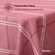 thumbnail image 3 of Deconovo Decorations Tablecloths Oblong Poly-Cotton Blend Tassel Waterproof Fade Resistant Table Cover for Outdoor Picnic, 54x72 Inch, Red, 3 of 7