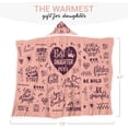thumbnail image 2 of Best Daughter Ever Fleece Wearable Blanket Hoodie - Daughter Gift from Mom, Gifts for Daughter, Mother Daughter Gift - Gifts for Daughter for Christmas, Daughter Birthday Gifts Ideas, 2 of 6