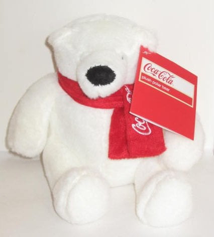 Plush Collectible Traly 15088 for sale online Coca-Cola Polar Bear With Scarf 6" 