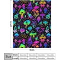 thumbnail image 4 of Colorful Mushrooms Blanket Enlarged Colorful Mushroom Plush Throw Blanket,50\u201dx40\u201d Decor All Season, Rainbow Colorful Kawaii Fungus Flannel Blanket for Sofa Couch Bedroom Decor Throw, 4 of 6