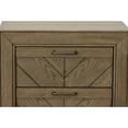 thumbnail image 6 of Steve Silver Montana Rustic Transitional Wood 2 Drawer Nightstand, Weathered Sand, 6 of 8