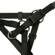 Vibrant Life Nylon Adjustable Step-In Dog Harness, Black, S