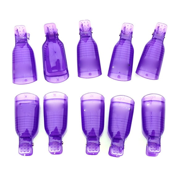 Juego de 10 pinzas Nikou para quitar esmalte de uñas en gel UV tapas para remojo limpiadores de uñas herramientas de manicura