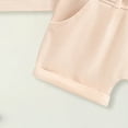 thumbnail image 7 of Staki Clothes for Girls Girls 2 Piece Outfits Summer T Shirt and Elastic Waist Shorts Kids Clothing Sets 6M 12M 24M Beige,0-6 Months, 7 of 7