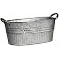 thumbnail image 2 of Robert Allen Mpt01645 Oval Tub Tapered With Handles, 16.5", Galvanized$$Garden & Patio, 2 of 6