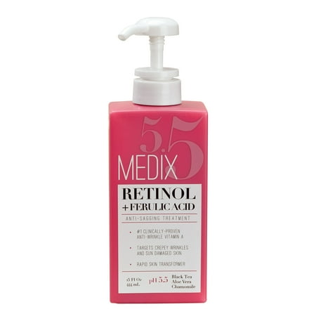 - Medix 5.5 Retinol Cream with Ferulic Acid Anti-Sagging Treatment. Targets Crepey Wrinkles and Sun Damaged Skin. Anti-Aging Cream Infused With Black Tea, Aloe Vera, And Chamomile 15oz