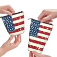 thumbnail image 3 of Lsque Vintage American Flag Pattern Telescopic Pencil Bag Pen Holder Stationery Case, Stand-up Retractable Transformer Bag Organizer, 3 of 6