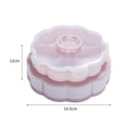 thumbnail image 2 of Vwrxbz Rotating Snack Tray Divided Candy Box 360 Spinning Double Layer Storage Container Organizer, 2 of 7