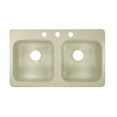 thumbnail image 4 of Lyons Industries DKS01A-3.375 Designer White 29-Inch by 17-Inch Recreational Vehicle-Mobile Home Acrylic 7.25-Inch Deep Kitchen Sink, Three Hole Model # DKS01A-3.375, 4 of 5
