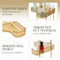 thumbnail image 4 of Wentin Corner Bathroom Counter Organizer Countertop Perfume Tray And Vanity Organizer Makeup Cosmetic Storage Corner Storage Organizers For Bathroom Dresser Kitchen, 4 of 5