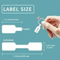 thumbnail image 5 of Pack of 500 Jewelry Prices Label Handmade Paper Sticker Labels Adhesive Indentification Hangtags for Necklace, 5 of 8
